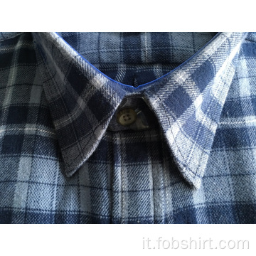 Camicia da lavoro in tessuto di flanella